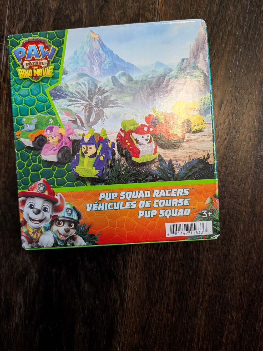 Paw Patrol Dino Movie Pup Squad Racers - Red, Purple, Pink, Yellow, Green